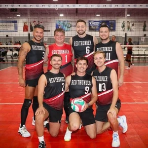 Team photo at North American Gay Volleyball (NAGVA) Championships