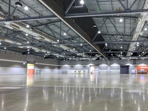 photo of Hall D, showing the west wall