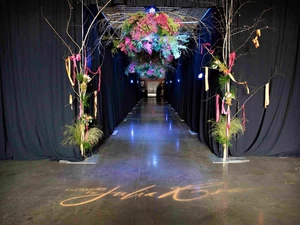 Flower installation at the Spring Home & Garden Show