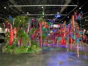 floral installation display at the Spring Home & Garden Show
