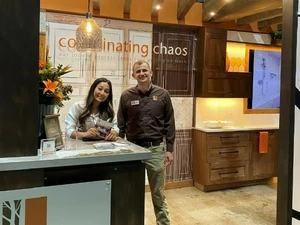 mountian wood homes vendor booth at the Spring Home & Garden Show